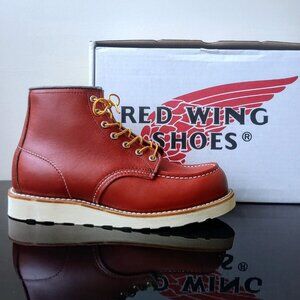 Red Wing Heritage Men Classic Moc Boot in Amazing Oro Russet Leather-Made in USA